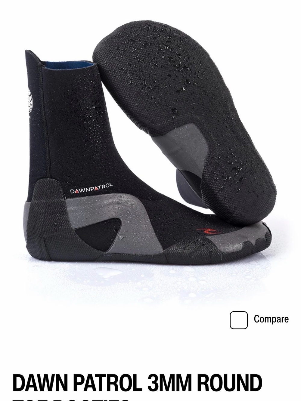 Rip curl Dawn Patrol- Men’s 3mm Surf Booties, sz 9